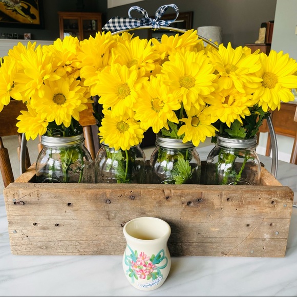 Greenbrier•NWT•Emerson Creek Pottery•Handmade/Hand-Painted•4”Forget-Me-Nots Vase - Picture 8 of 12